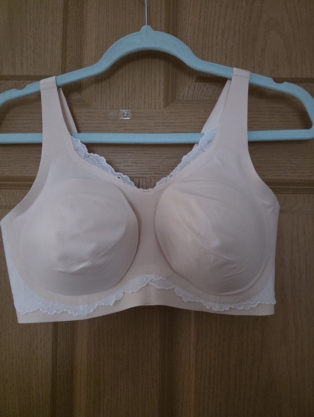 Seamless Molded Cup Comfort Bra - Light Blush Medium